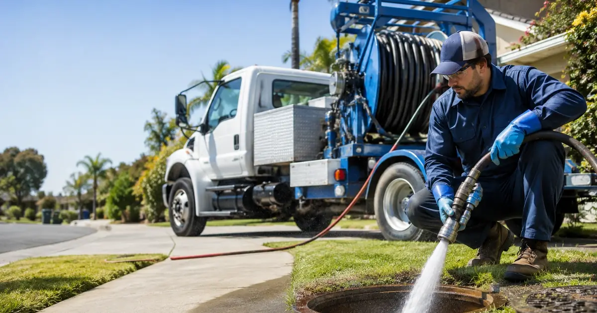 Hydro jet sewer cleaning Lamont