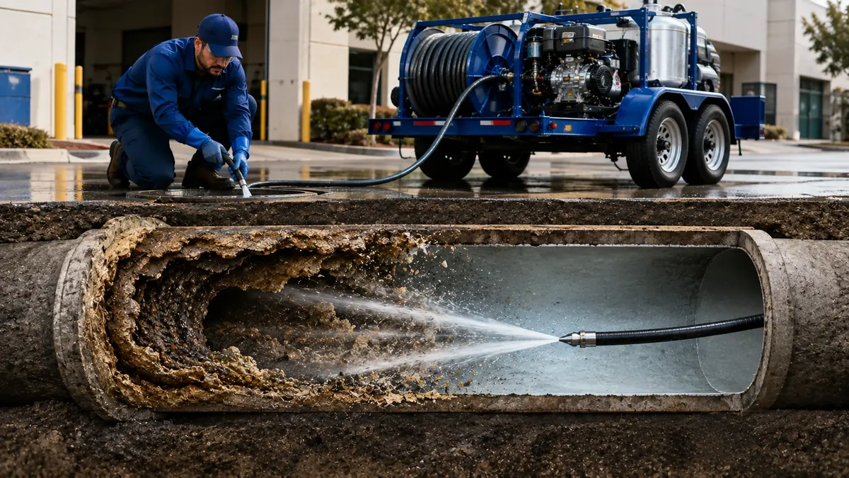 Sewer Pipe Descaling in Lamont